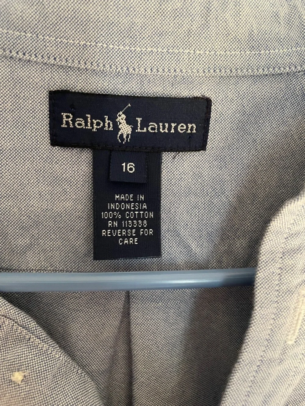 Ralph Lauren blue shirt